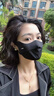 特步（XTEP）防曬口罩男女防曬面罩冰絲防紫外線護臉基尼高顏值騎行面罩高級黑 曬單實拍圖