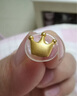 周生生七夕禮物永系列  黃金耳飾足金皇冠耳釘 單邊91936E 定價(jià) 曬單實(shí)拍圖