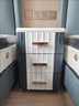 弗拉基米輕奢歐式收納柜鞋柜移動(dòng)床頭柜廚房?jì)ξ锕裨∈見(jiàn)A縫柜客廳零食柜子 間色-灰白【面寬37cm】 3層 曬單實(shí)拍圖