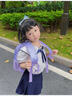迪士尼（disney）幼兒園書包兒童女孩可愛超輕高顏值透氣大容量雙肩包背包  冰雪紫 曬單實拍圖