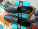 啄木鳥(niǎo)皮鞋男鞋真皮牛皮新款正裝套腳軟底秋冬四季休閑防滑中老年爸爸鞋 8155 黑色 44 曬單實(shí)拍圖