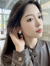 歐本赫?benheart凜絮耳釘高級感大品牌純銀小巧精致女設計款小眾 耳釘-凜絮 香檳金 曬單實(shí)拍圖