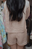 桑羅（SANGLUO）真絲睡衣女 重磅23姆米絲休閑夏日涼感短袖套裝可外穿家居服 粉色 M 曬單實(shí)拍圖