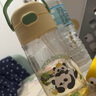 膳魔師（THERMOS）兒童水杯tritan吸管杯小學(xué)生開學(xué)必備水壺小熊貓420ml黃 曬單實拍圖
