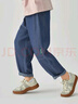 ASK JUNIOR男童褲子2025夏小童立體標(biāo)休閑拼接運(yùn)動(dòng)跑步純棉長(zhǎng)褲 卡其色 130  曬單實(shí)拍圖