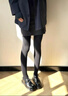 優(yōu)棵樹豎條紋打底褲女秋冬加厚保暖美腿顯瘦棉褲可外穿光腿神器 黑色 連腳【300g/0-15°c】 均碼 【150-175cm/180-150斤可穿】 曬單實拍圖