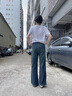izzue it復(fù)古直筒牛仔褲女秋季2025新款休閑長(zhǎng)褲顯瘦窄版女士褲子女 曬單實(shí)拍圖