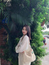 DUTRIEUX大容量編織包包女包2025新款夏時(shí)尚棉線(xiàn)斜挎托特包海邊度假沙灘包 拉鏈款編織包【米白色帶掛件】 曬單實(shí)拍圖