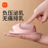 新貝超薄穿戴式集乳器集奶器免手扶手動吸奶器防漏奶收集器擠奶器8797 曬單實拍圖