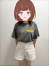 花花公子（PLAYBOY）花花公子夏裝2025新款時尚港風復古chic御姐甜美純棉上衣+短褲兩 白色短褲 L (105-120斤) 曬單實拍圖