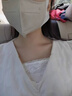 曇蓓漫防走光遮胸神器貼胸口低抹胸衣領(lǐng)裹胸圍布一片式蕾絲花邊性感擋布 防走光【黑+白+灰+膚】4件裝 均碼 性感蕾絲（建議80-140斤） 曬單實(shí)拍圖