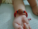 嬰幼兒桃核紅繩手鏈護(hù)身符寶寶防驚嚇腳鏈本命年手繩手串男女禮物 五彩色 0-1歲 曬單實(shí)拍圖
