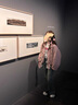 RHUDE FOG品牌女裝皮衣短外套女2025春秋新款時尚高級感休閑通勤寬松設計感 皮粉色 M 曬單實拍圖