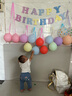仕彩 簡約風生日派對氣球背景墻場景布置兒童男孩女寶寶生日快樂裝飾 曬單實拍圖