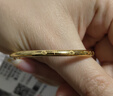 周六福足金999黃金手鐲寶寶手鐲可調(diào)節(jié)生日禮物計(jì)價(jià)AA101302約10.12g 曬單實(shí)拍圖