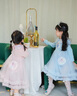 G.DUCKKIDS小黃鴨女童連衣裙冰雪奇緣愛(ài)莎公主裙兒童艾莎蓬蓬裙寶寶生日禮服 藍色 100 尺碼2~3歲【 90-100cm】 曬單實(shí)拍圖