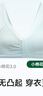 松山棉店【小棉花】大胸顯小蕾絲內(nèi)衣女純棉大碼文胸罩【新款】月光白L 曬單實拍圖