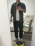 安初夏短袖t恤男士休閑套裝夏季薄款潮流衣服男裝外套痞帥氣搭配三件套 灰色三件套 XL 【120-140斤】 曬單實(shí)拍圖