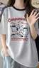 JEANSWEST CLUB真維斯美式高街兩條杠短袖t恤女2025爆款夏季純棉寬松半袖上衣 曬單實拍圖