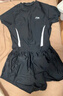 李寧（LI-NING）泳衣女士連體二合一泳褲游泳衣保守遮肉溫泉游泳裝備5081黑白M 曬單實(shí)拍圖