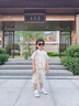 DOMIAMIAKIDS兒童漢服男童中國風套裝女童唐裝寶寶夏裝中式古風民族演出服 新中式套裝男 120 曬單實拍圖