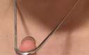 七度（SEVEN DEGREE）S925銀項(xiàng)鏈男女中性純銀四方盒子鏈刀片素鏈寬蛇骨鏈嘻哈酷帥百搭 曬單實(shí)拍圖