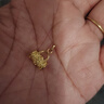 中國黃金（CHINA GOLD）足金999繁花鎖包同心鎖黃金套鏈項鏈送女朋友老婆七夕情人節(jié)禮物 凈金重約 3.11g【單吊墜款】 曬單實拍圖