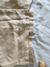 無(wú)印良品（MUJI）女式 漢麻寬版褲褲子女款休閑褲長(cháng)褲闊腿褲25年夏季款 女裝 淡黃色 M （160/66A） 曬單實(shí)拍圖
