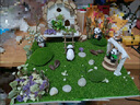 蒲戀仿真苔蘚微景觀造景假青苔植絨苔蘚青苔石頭花園盆栽道具桌面擺件 小號中號各3個【6個裝】 小號3個中號3個 曬單實拍圖