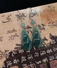 中國黃金（CHINA GOLD）S925銀耳墜女款百搭耳飾藍水葫蘆耳環(huán)教師節(jié)生日禮物送女友愛人 藍水葫蘆耳環(huán) 曬單實拍圖
