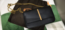 TOD'S【七夕禮物】官方女士迷你皮革金屬橫條翻蓋包單肩包 黑色 曬單實拍圖