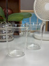 DASHINGLASS 簡(jiǎn)約可疊擴口杯高硼硅耐熱玻璃水杯商用拿鐵冰美式咖啡杯冷飲杯 反口高硼硅玻璃杯（2只） 曬單實(shí)拍圖