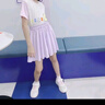 NICKYBABY女童運動褲裙夏季2025新款薄款兒童冰絲褲子五分大童短褲速干夏裝 18426紫色 150 cm 曬單實拍圖
