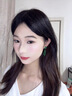 思梨綠色長款樹葉耳夾雅港風(fēng)氣質(zhì)小眾設(shè)計感名媛網(wǎng)紅同款耳飾 【901】 綠色葉子 蚊香盤耳夾 曬單實拍圖