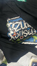 izzue  it潮牌雙紗棉短袖t恤夏季男士街頭寬松五分袖男生時尚潮流半袖T 曬單實拍圖
