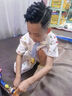 瑪米瑪卡 MOMOCO夏季兒童套裝男童帥氣時尚洋氣公仔兩件套 本白  140  曬單實拍圖