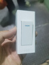 國(guó)際電工明裝單雙控按鈕開關(guān)控制電源小型帶燈面板220v伏床頭燈迷你開關(guān) 白色明裝單控開關(guān) 曬單實(shí)拍圖