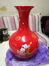 領(lǐng)格景德鎮陶瓷器 現代時(shí)尚擺件中國紅富貴牡丹落地大花瓶裝飾品婚慶 童子鬧春中號 高38cm 曬單實(shí)拍圖