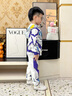 奧特曼男童奧特曼衣服春秋發(fā)光套裝兒童男孩帥氣小孩洋氣賽羅蜘蛛俠童裝 【無限賽羅】（發(fā)光眼鏡胸燈） 110 【建議身高100-110cm】 曬單實拍圖