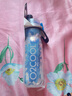 O2COOL噴霧水杯兒童學生噴水杯子成人戶外運動健身保冷降溫擠壓軟水壺 藍色水滴590ml 曬單實拍圖
