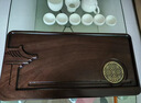 暢璽天然烏檀木茶盤家用整塊實木茶托盤中式小型高檔原木茶臺辦公茶盤 70x35x4.5cm 曬單實拍圖