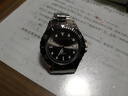 新款高級感時(shí)尚男士小黑綠水鬼手表男夜光石英表鋼帶腕表生日禮物 黑色 曬單實(shí)拍圖