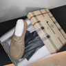 雅格獅丹（Aquascutum）男鞋夏季2025新款商務(wù)休閑皮鞋男士真皮工裝鞋 杏色 【英國百年品牌】 40 -適合運動(dòng)鞋41碼 曬單實(shí)拍圖