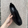 七匹狼男鞋休閑皮鞋男夏季新款軟底透氣真皮商務(wù)正裝鞋一腳蹬樂福鞋男 黑色【標(biāo)準(zhǔn)皮鞋碼】 41 曬單實拍圖