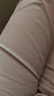 無印良品（MUJI）女式 橫豎彈力絲光斜紋 修身錐形褲 褲子休閑褲 BEM72C4S 米色 M (160/66A，下襠75cm) 曬單實(shí)拍圖