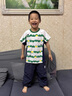 商場(chǎng)阿路和如男寶夏季2024t恤短袖兒童中小童 ABDD1XA207GN 140 CM 曬單實(shí)拍圖