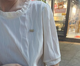 NY-RCE短袖t恤女士裝夏季2025年新款時尚氣質(zhì)洋氣寬松減齡顯瘦小衫上衣 米色 M (90-100斤) 曬單實拍圖