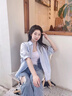 夢(mèng)琪嵐小個(gè)子夏裝搭配一整套時(shí)尚套裝女士2025新款短袖襯衫休閑闊腿短褲 上衣+短褲【兩件套】 M 建議【96-106斤】 曬單實(shí)拍圖