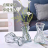 玻璃花瓶輕奢創(chuàng)意插花瓶ins風(fēng)歪脖花瓶客廳餐廳家居擺件 15歪脖花瓶1個 煙灰色 曬單實拍圖