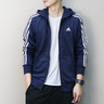 adidas經(jīng)典休閑三條紋長袖套裝男女阿迪達斯官方輕運動   深灰 (偏小，推薦買大1碼)   M 曬單實拍圖